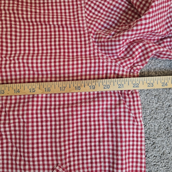 Venezia Vintage Gingham Red White Zipper Jacket Cottagecore Countryside Chic - Picture 3 of 5